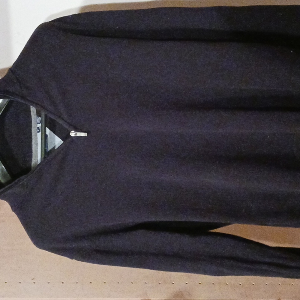 Report Collection Navy Blue 1/4 Zipper Sweater